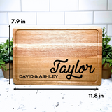 The Everyday Rectangle CUSTOM Charcuterie and Cutting Board – 11.8" x 7.9" Wood