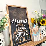 Happily Ever After | Castle Fireworks Lyrics Vertical Framed Sign - Handmade by JRW Design Co.
