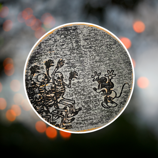 Set of 4 Spooky Skeleton Coasters