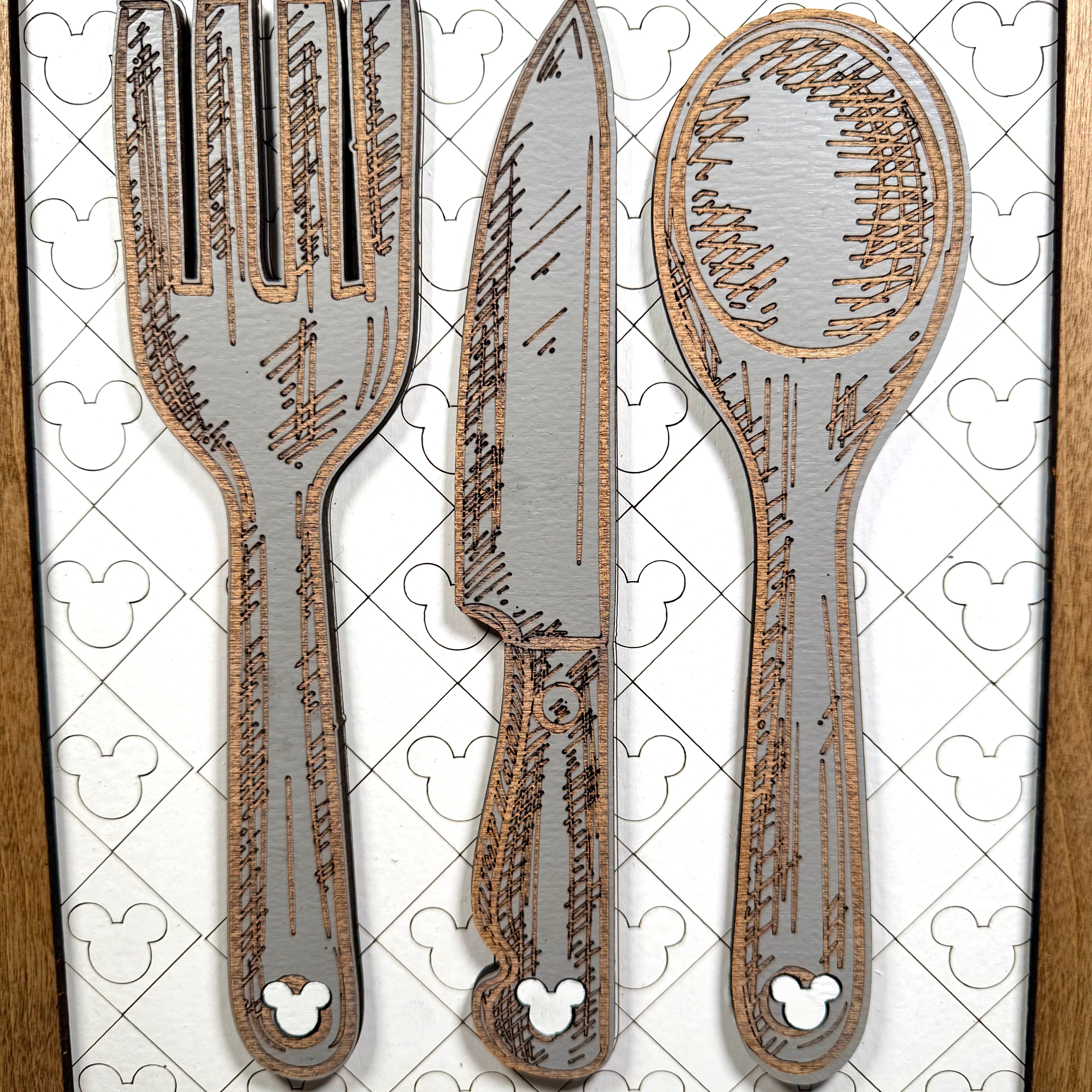 Where Every Bite's An Adventure | Silverware Park-Inspired Framed Sign - Handmade by JRW Design Co.