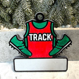Track Star Holiday Ornament—Customizable