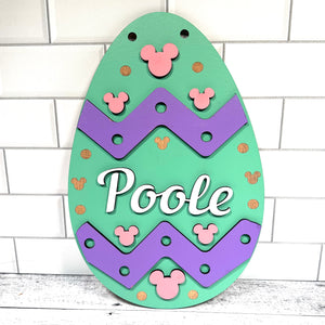 Custom Easter Egg Door Sign