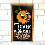 Plenty Of Sunshine Headin' My Way | Orange Bird Flower & Garden Framed Sign - Handmade by JRW Design Co.