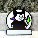 Winter Sorceress Villain Snowman Ornament—Personalize