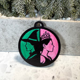 Light & Dark Wicked Witch Ornament