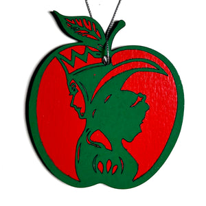Queen Snow Apple Christmas Ornament