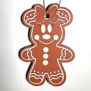 Gingerbread Girl Mouse Christmas Ornament