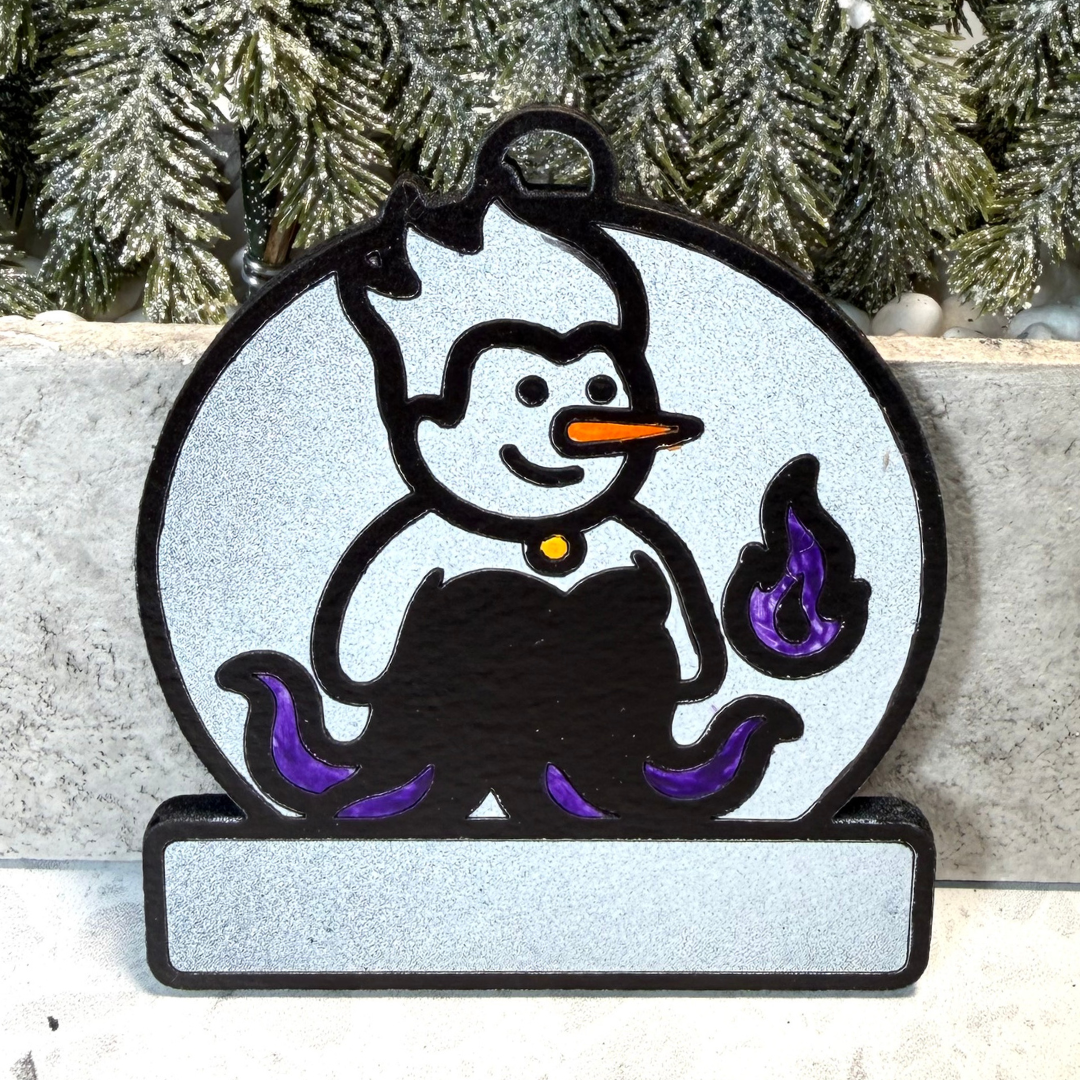 Villainous Sea Witch Snowman Ornament—Personalize