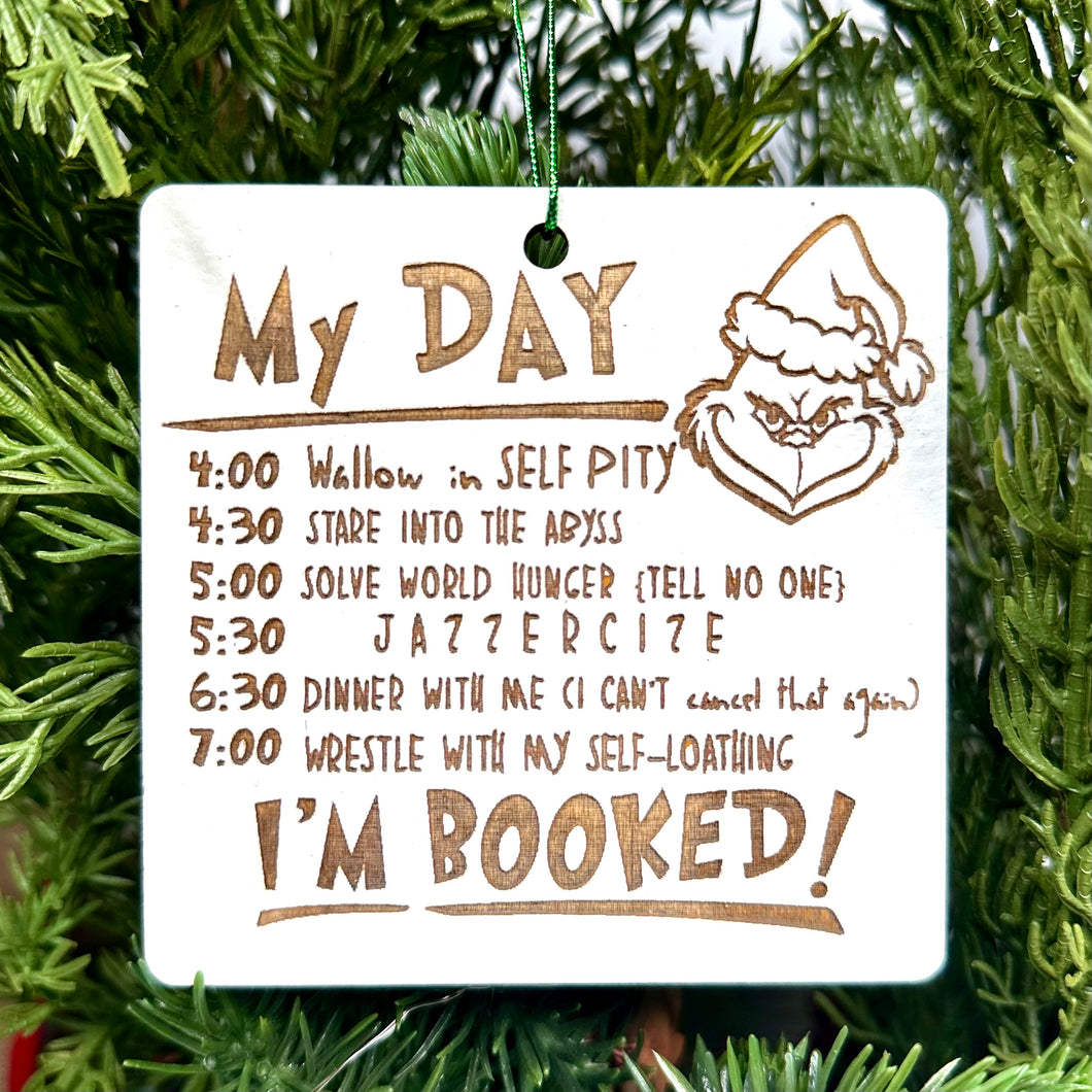I’m Booked Christmas Ornament