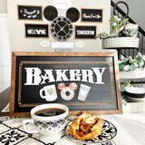 Main Street Bakery | Original Black & White Framed Sign