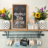 Happily Ever After | Castle Fireworks Lyrics Vertical Framed Sign - Handmade by JRW Design Co.