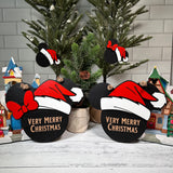 Very Merry Christmas Mouse Head Sign