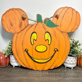 Happy Boy Pumpkin Wall Sign