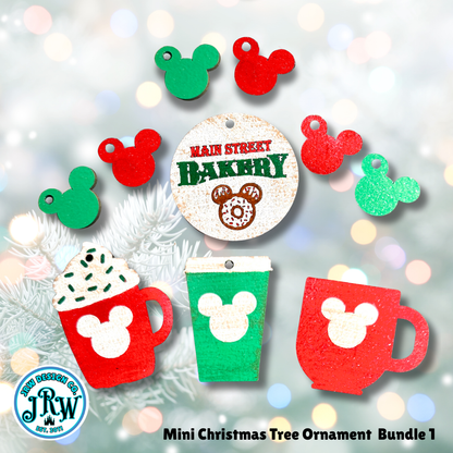 Main Street Bakery | Enchanted Mini Christmas Tree Kit  Drooping Soft Touch Austrian Pine Tree in Basket - 25"