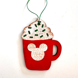 Peppermint Hot Chocolate Christmas Ornament