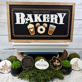 Main Street Bakery | Iced Coffee Framed Sign - Handmade by JRW Design Co.
