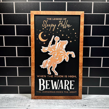 Ghost Social Framed Halloween Sign