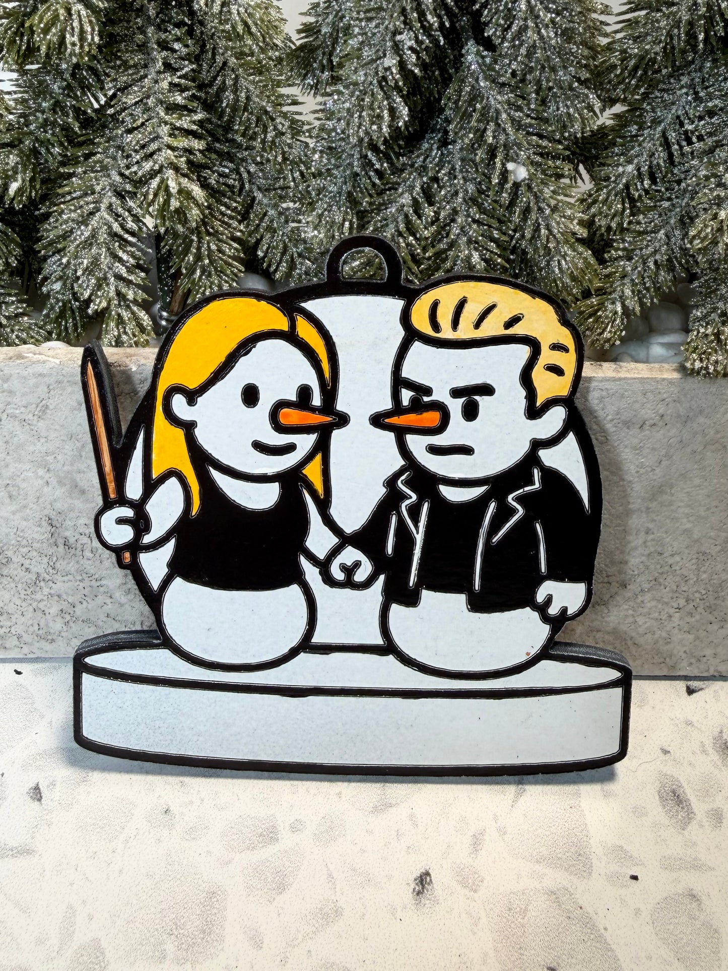 Frosty the Vampire Slayer Snowman Ornament—Personalize