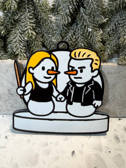 Frosty the Vampire Slayer Snowman Ornament—Personalize