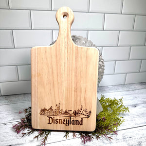 Land Wooden Bread / Charcuterie Cutting Board with Handle
