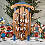 Let it Snow Winter Sled