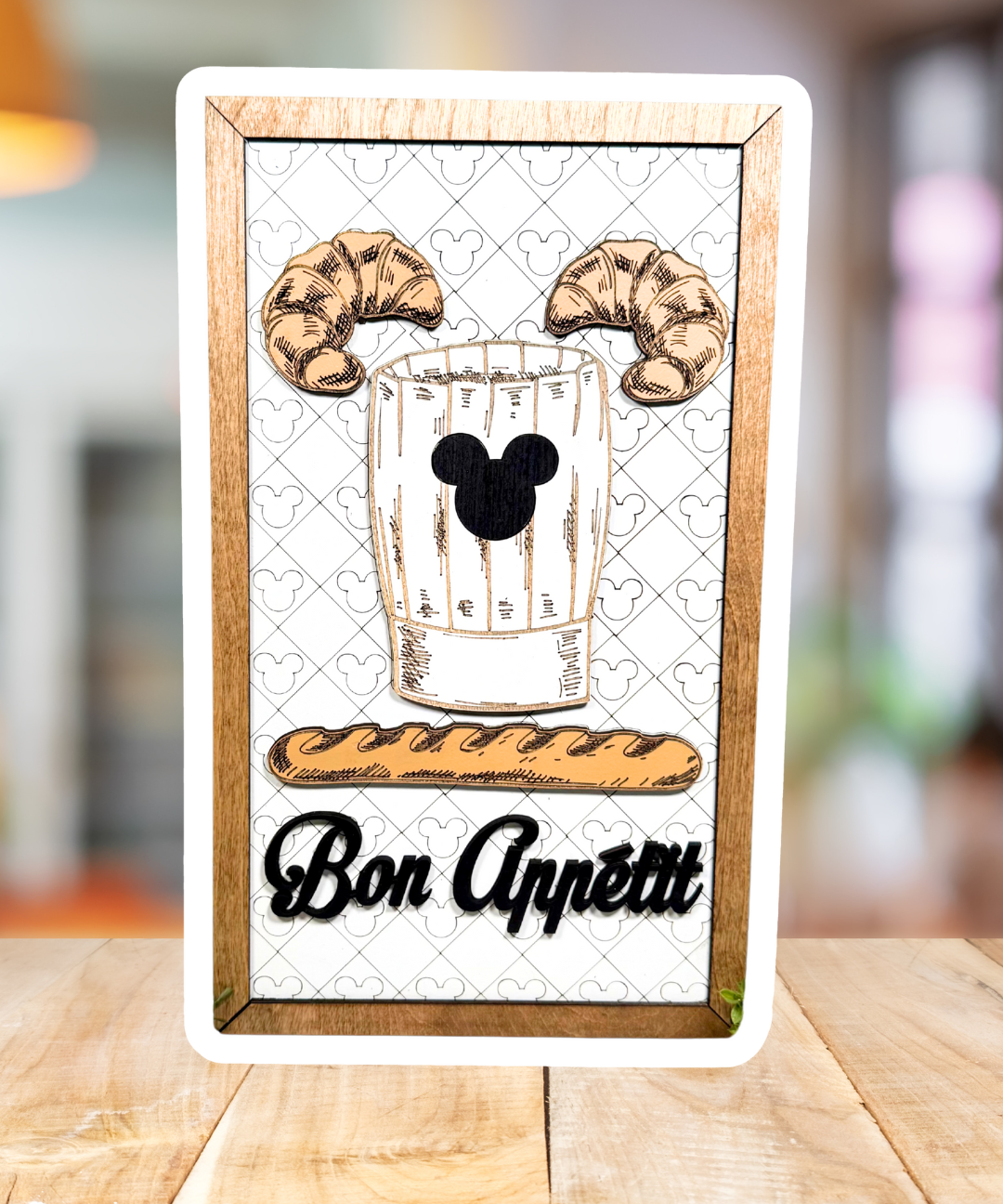 Bon Appetit | French Kitchen Park-Inspired Framed Sign - Handmade by JRW Design Co.