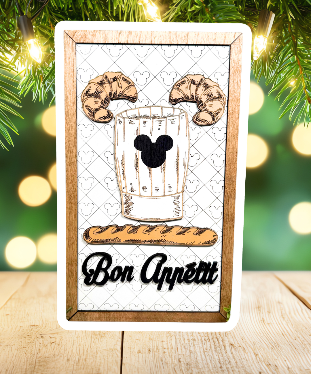 Bon Appetit | French Kitchen Park-Inspired Framed Sign - Handmade by JRW Design Co.