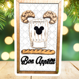 Bon Appetit | French Kitchen Park-Inspired Framed Sign - Handmade by JRW Design Co.
