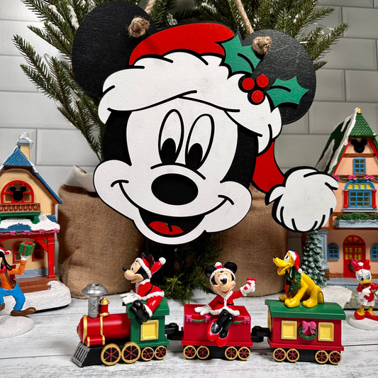 Mouse Santa Sign