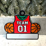Basketball Dreams & Holiday Gleams Ornament—Customizable