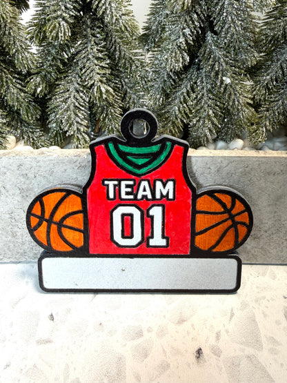 Basketball Dreams & Holiday Gleams Ornament—Customizable