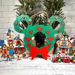 Large Christmas Wreath Wall Sign, alternate view