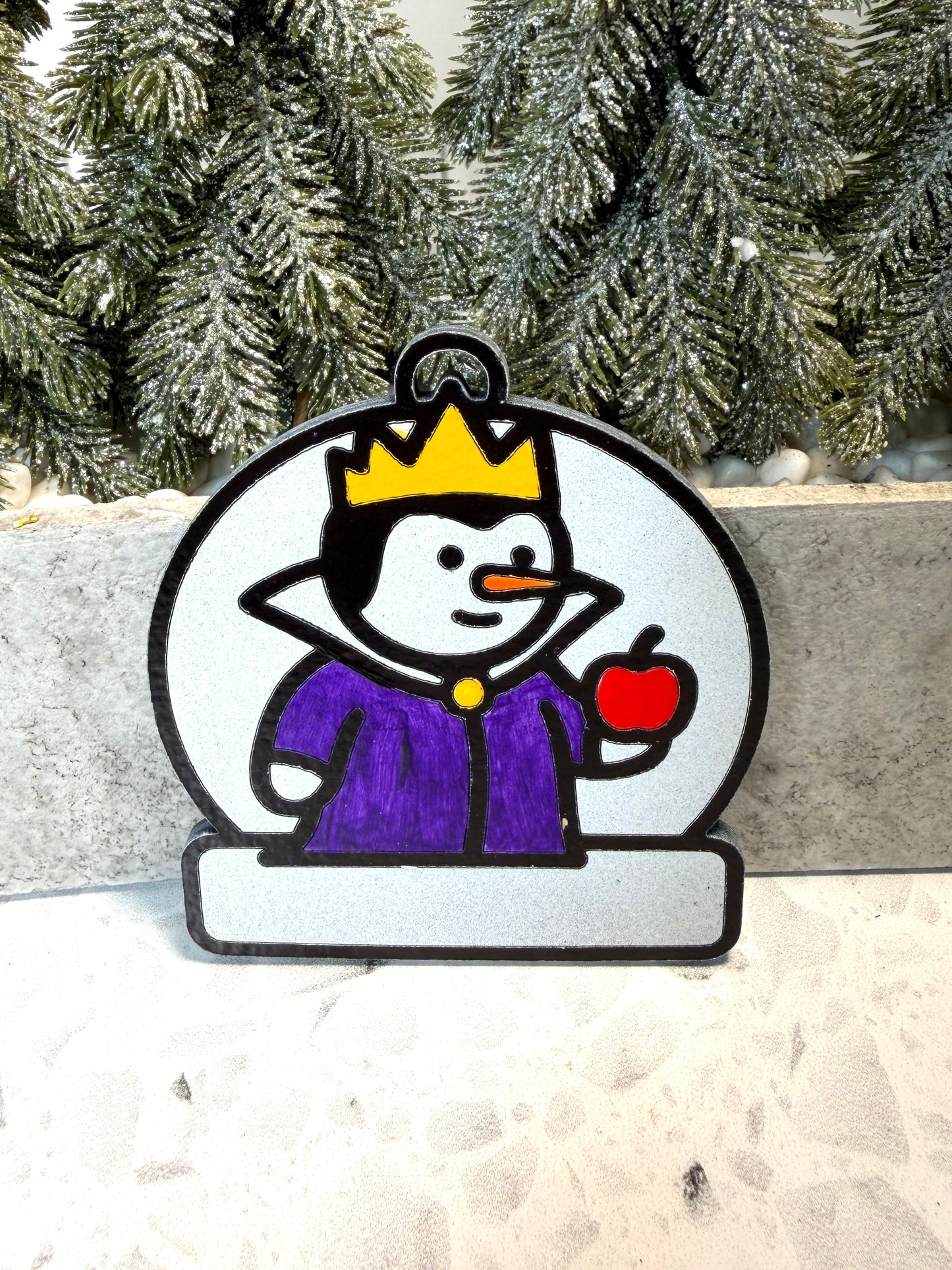Wicked Queen Snowman Ornament—Personalize