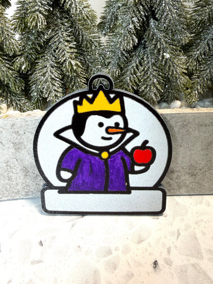 Wicked Queen Snowman Ornament—Personalize