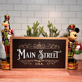 Main Street U.S.A. | Partners & Castle Vertical Framed Sign
