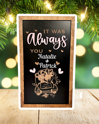 Always Custom Park-Inspired Framed Sign