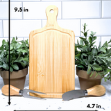 The Share Set CUSTOM Charcuterie and Cutting Board Gift Set – 9.5" x 4.7" Bamboo