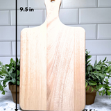 The Welcome Paddle CUSTOM Charcuterie and Cutting Board – 9.5" x 7.5" Rubberwood