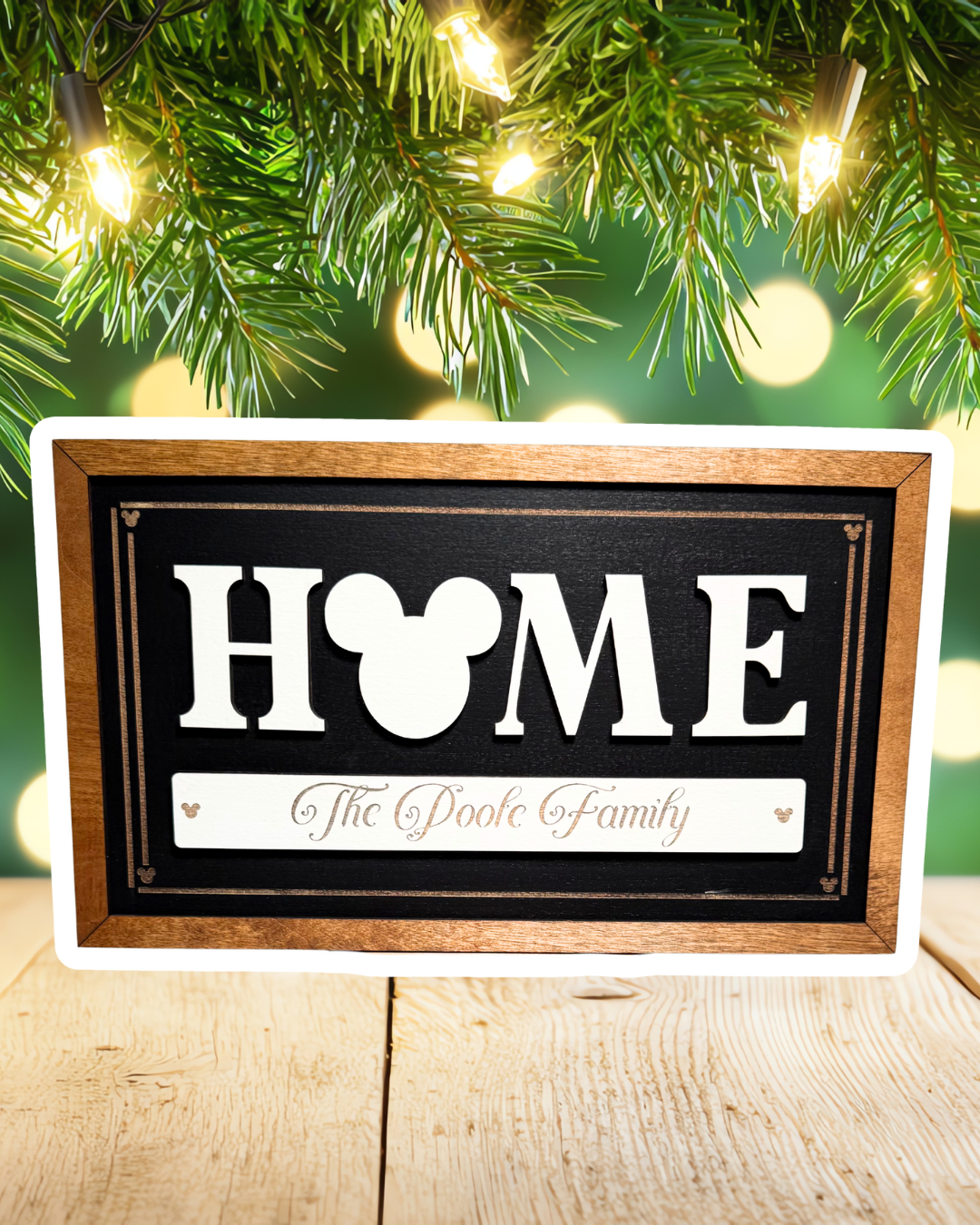 Home CUSTOM BANNER Park-Inspired Framed Sign
