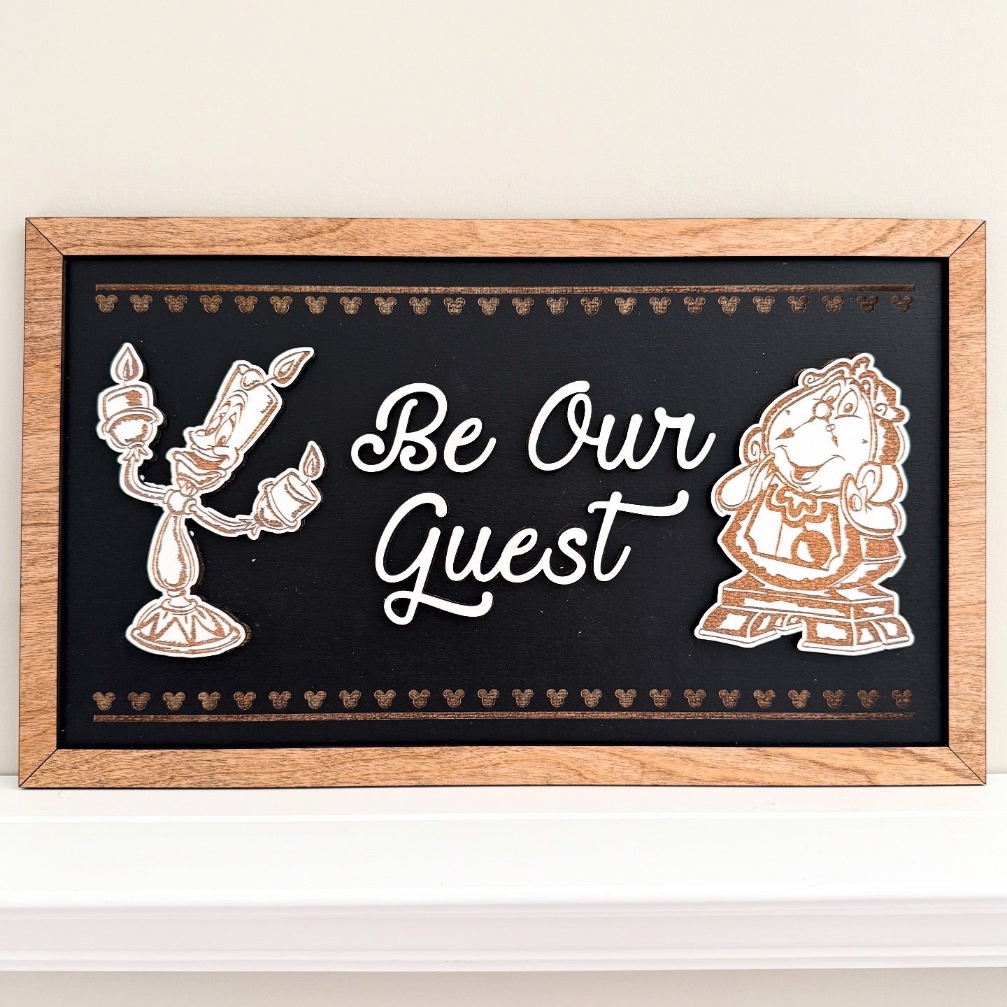 Be Our Guest | Tale As Old As Time Framed Sign - Handmade by JRW Design Co.