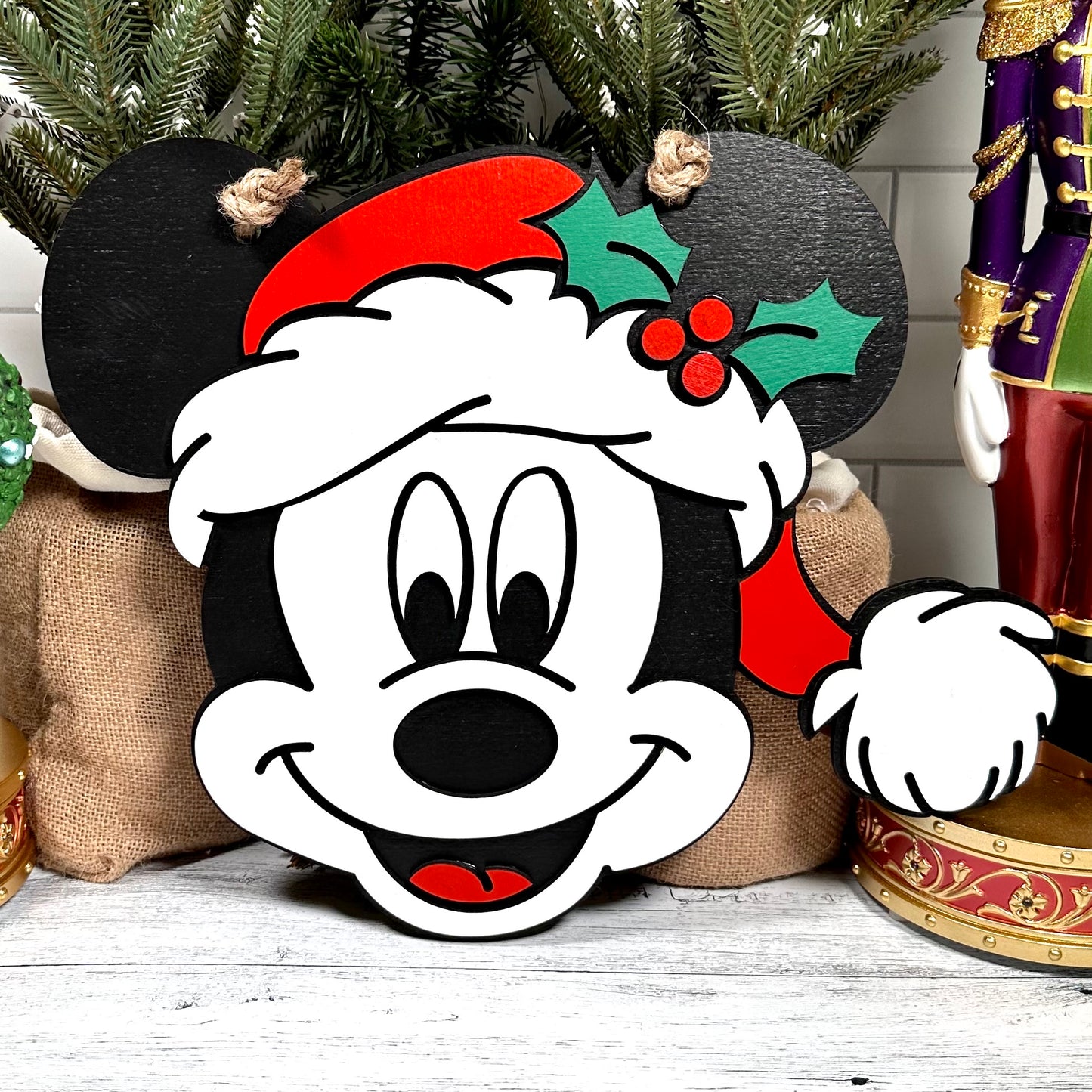 Mouse Santa Sign