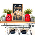 Second Star To The Right Straight On 'Til Morning | London Skyline Framed Sign - Handmade by JRW Design Co.