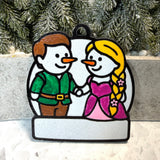 Tower Escape Snowman Duo Ornament—Personalize
