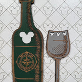 Sip Around The World | Food & Wine Festival Framed Sign - Handmade by JRW Design Co.