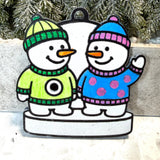 Monster Buddy Snowman Ornament—Personalize