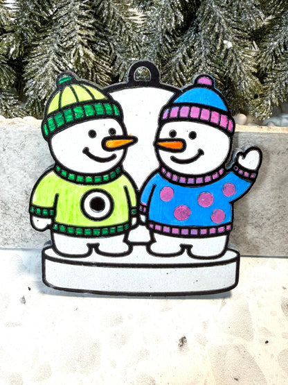 Monster Buddy Snowman Ornament—Personalize
