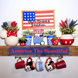 Stars, Stripes & Freedom | Patriotic Park-Inspired Framed Sign