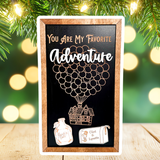 You Are My Favorite Adventure | Balloon House Custom Framed Sign - Handmade by JRW Design Co.