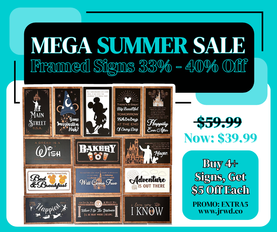 Mega Summer Sale Framed Signs