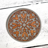 Gray Round Mouse Home Collection Coasters